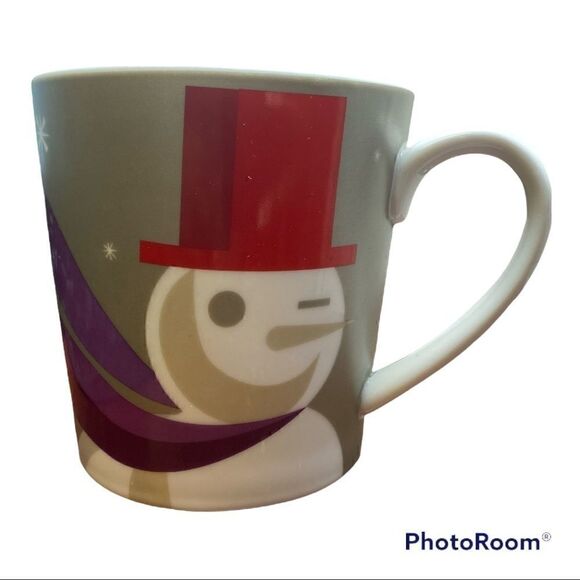 STARBUCKS Coffee 2011 Christmas Snowman Mug 18 fl. oz. - Picture 1 of 5